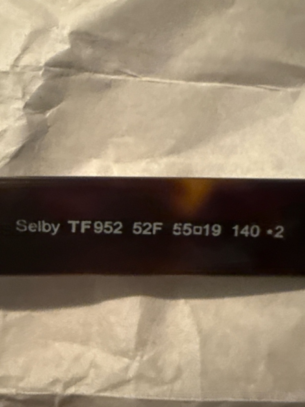 Tom Ford Selby TF952 52F Oversized Cat Eye Tortoise Frames Only - Picture 3 of 3